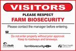 SIGN BIOSECUITY POLY 600X400