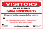 SIGN BIOSECURITY METAL 600x400