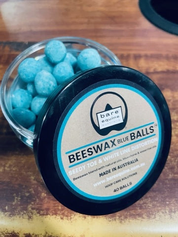 THE HOOFCO BEESWAX BLUE BALLS