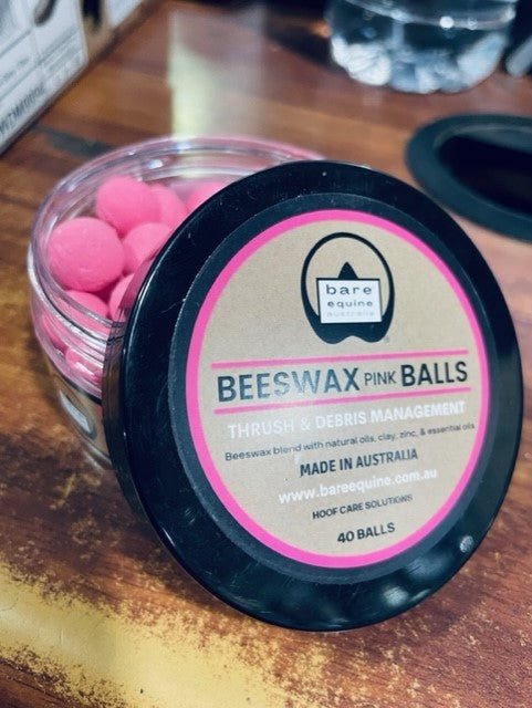 The Hoofco Beeswax Pink Balls