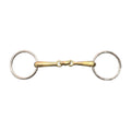 Bit Cavalier Loose Ring Training Snaffle Bit With Gold Mouth