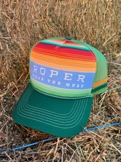 Roper Trucker Cap - Serape Blue/green