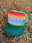 ROPER TRUCKER CAP - SERAPE BLUE/GREEN