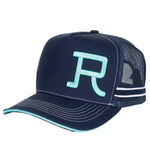 ROPER TRUCKER BRANDED CAP - NAVY/TURQUOISE [SZ:44]