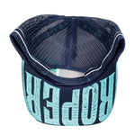 ROPER TRUCKER BRANDED CAP - NAVY/TURQUOISE [SZ:44]