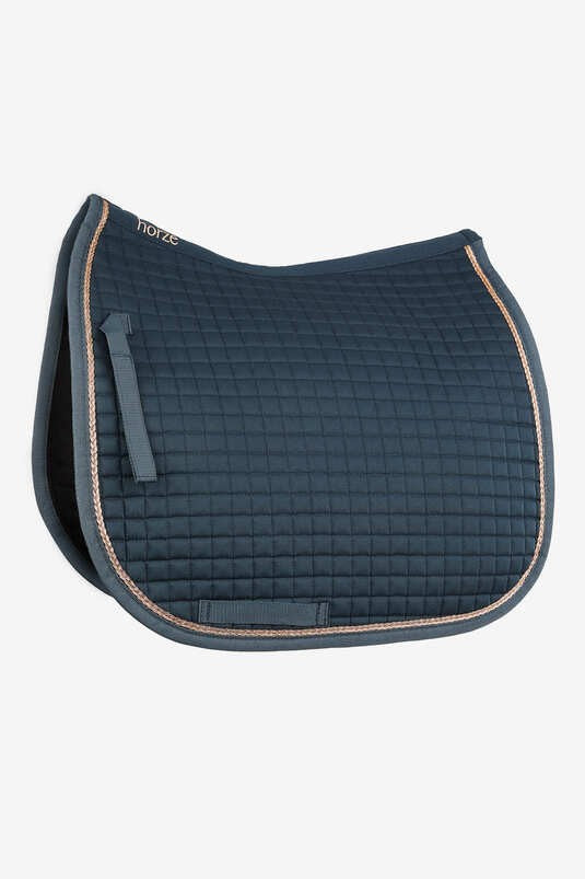 Horze Glarus Dressage Saddle Pad With Braiding Dark Blue