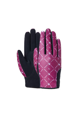 HORZE FIA JUNIOR GLOVES PINK