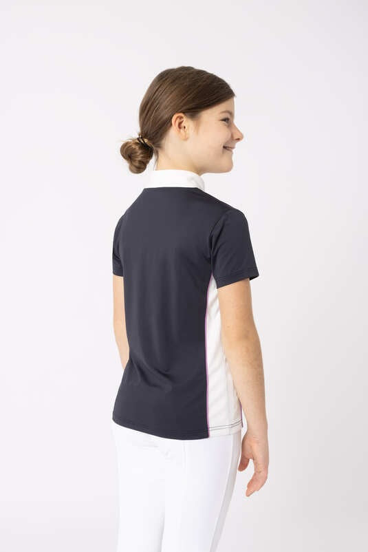 HORZE NYRA KIDS SHOW SHIRT - DARK NAVY [SZ:S]