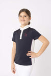 HORZE NYRA KIDS SHOW SHIRT - DARK NAVY [SZ:S]