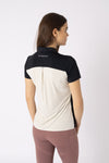B VERTIGO WOMENS DAPHNE SEAMLESS POLO SHIRT [SZ:36]