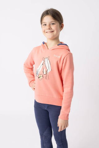HORZE JUNIOR SELMA HOODIE PEACHS N CREAM [SZ:EU 122-128/ AU 8]