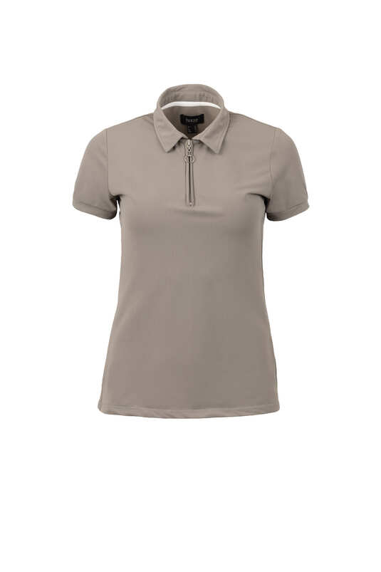 B VERTIGO WOMENS WILLOW POLO SHIRT- SAGE [SZ:36]
