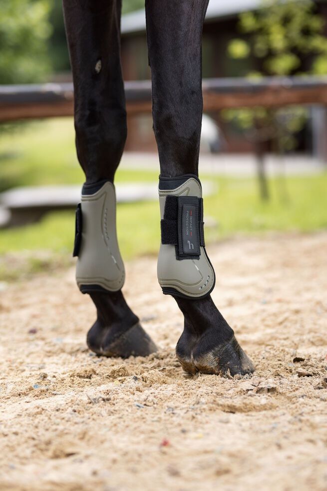 HORZE ARMOUR COOL TENDON BOOTS - OLIVE GREEN [SZ:COB]