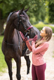HORZE PHYSICAL SOPHISTICATION BRIDLE - BLACK/RED