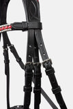 HORZE PHYSICAL SOPHISTICATION BRIDLE - BLACK/RED