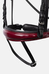 HORZE PHYSICAL SOPHISTICATION BRIDLE - BLACK/RED