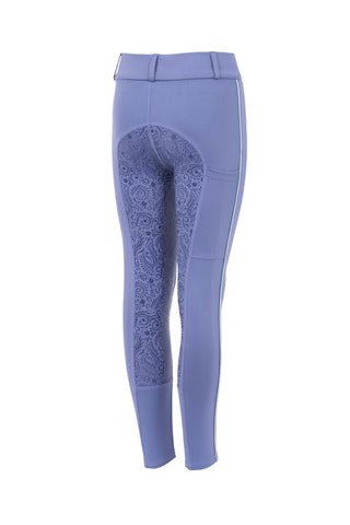 HORZE SUNA JUNIOR FULL GRIP TIGHTS - VELVET MORNING [SZ:120 (6)]