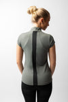 B Vertigo Joelle Short Sleeve Training Shirt - Mulled Basil [sz:38]