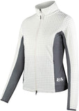 JACKET B-VERTIGO DARCEY TECHNICAL FLEECE - WHITE & GREY