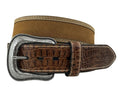ROPER SUEDE MENS LEATHER BELT - COGNAC/TAN [SZ:34]
