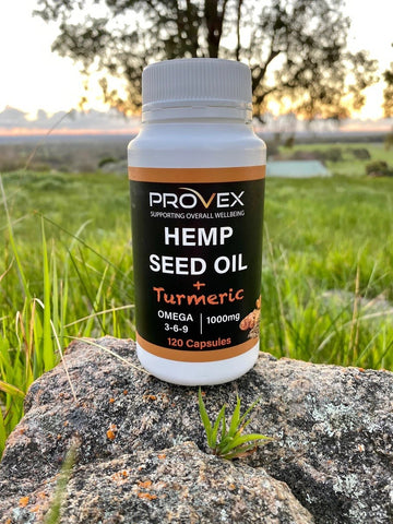 PROVEX HEMP SEED OIL & TURMERIC CAPSULES