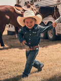 Wrangler Baby Western Longsleeve Bodysuit - Denim