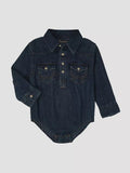 Wrangler Baby Western Longsleeve Bodysuit - Denim