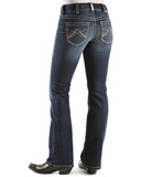 ARIAT WOMENS S REAL MID RISE BOOT CUT STRETCH ORIGINAL SPITFIRE