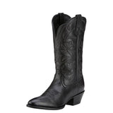 ARIAT WOMENS HERITAGE WESTERN R TOE - BLACK DEERTAN [SZ:9.5]