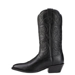 ARIAT WOMENS HERITAGE WESTERN R TOE - BLACK DEERTAN [SZ:9.5]