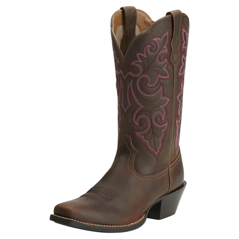 BOOTS ARIAT WOMENS ROUND UP SQUARE TOE