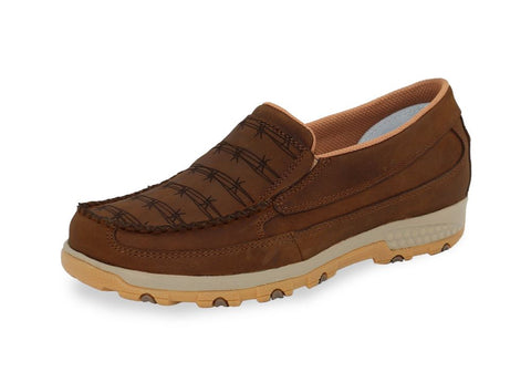 TWISTED X BARBED WOMENS CELLSTRETCH SLIPON - BROWN [SZ:5.5]