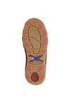 TWISTED X WOMENS PINK CELLSTRETCH SLIP ON MOC - BROWN/PINK