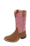Twisted X Womens 11 Tech X2 Boot Russet Brown/dusty Pink [sz:6.5]