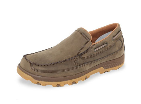 TWISTED X MENS CELLSTRETCH SLIP ON - SHITAKE BROWN [SZ:7.0]