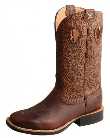 TWISTED X 11" RUFF STOCK - UMBER/CHESTNUT WOMENS BOOT