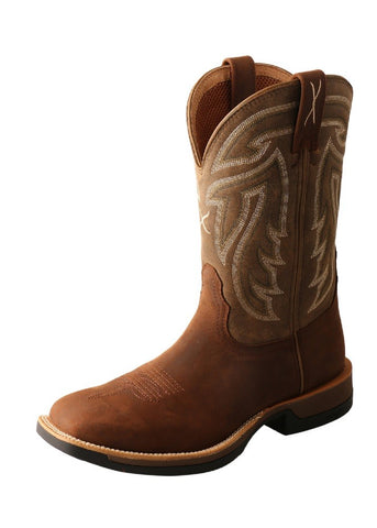 TWISTED X 11" TECH X MENS BOOT RUSSET TAWNY
