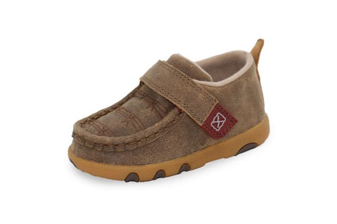TWISTED X INFANTS BARBED CASUAL MOCS - BOMBER [SZ:J3]