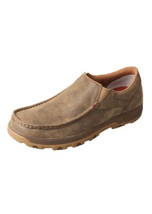 TWISTED X MENS SLIP ON CELLSTRETCH DRIVING MOC BOMBER