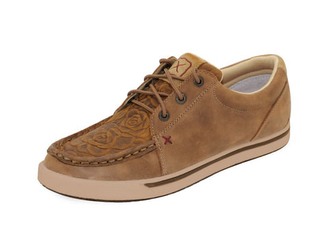 TWISTED X WOMENS LEATHER LOPER LACE UP - ALMOND [SZ:6.0]