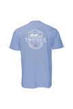 TWISTED X MENS SLATE LOGO TEE - SLATE BLUE [SZ:M]