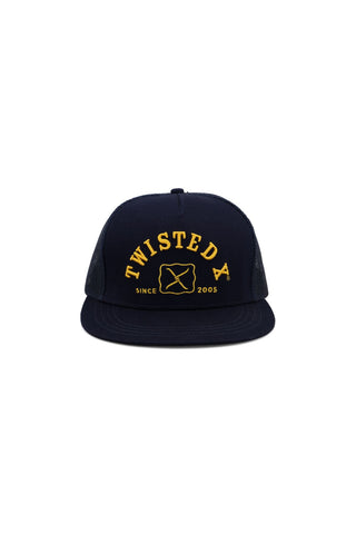 TWISTED X CLASSIC HIGH PROFILE CAP - NAVY/YELLOW