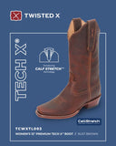 Twisted X Womens 12 Premium Tech X Boot Rust Brown [sz:8]