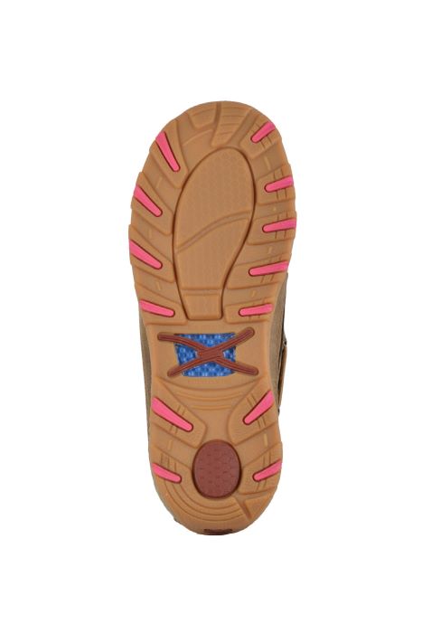 TWISTED X WOMENS STITCH CELLSTRETCH SLIP ON  - BOMBER/RASPBERRY [SZ:6.5]
