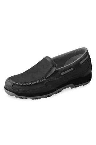 TWISTED X CASUAL CELLSTRETCH WOMENS MOC SLIP ON - BLACK/DOVE