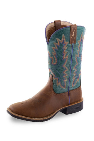 TWISTED X 11 TECH X 2 WOMENS BOOT - CINNAMON/TURQUOISE