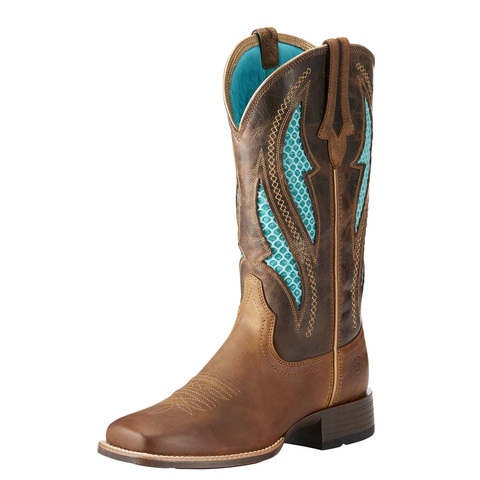 ARIAT WOMENS VENTTEK ULTRA BOOTS DISTRESSED BROWN/SILLY BROWN