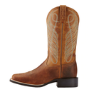 ARIAT WOMENS ROUND UP WIDE SQUARE TOE POWDER BROWN