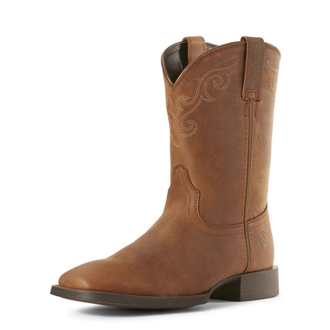 ARIAT WOMENS HERITAGE ROPER WIDE SQUARE BOOTS [SZ:6.0C]