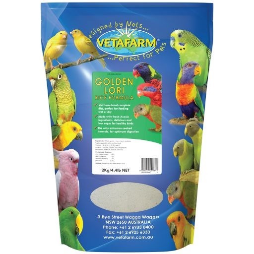 Vetafarm Golden Lori Rice Formula 450g